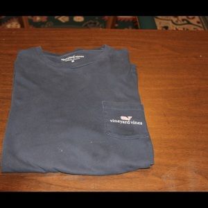 Vineyard Vines long sleeve logo pocket t shirt
